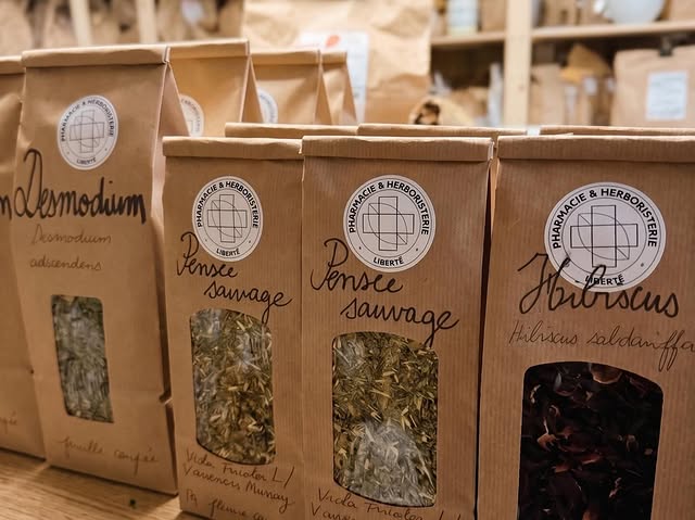 Sachets kraft d'herboristerie Pharmacie Liberté
